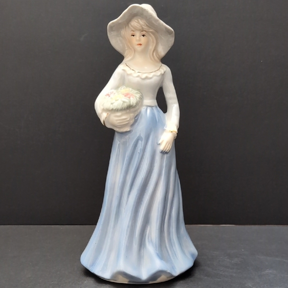 Vintage Lladro Porcelain Lady With Flowers Figurine. - Picture 1 of 10